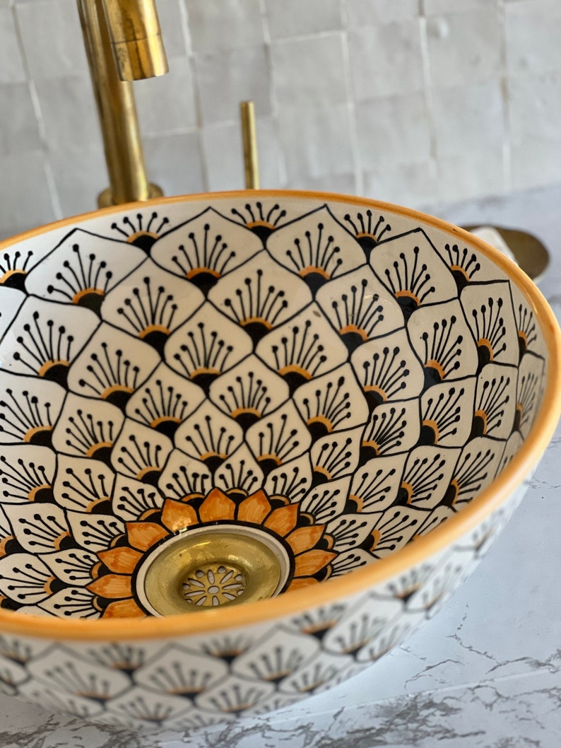 Vasque Marocaine en céramique de style oriental #4