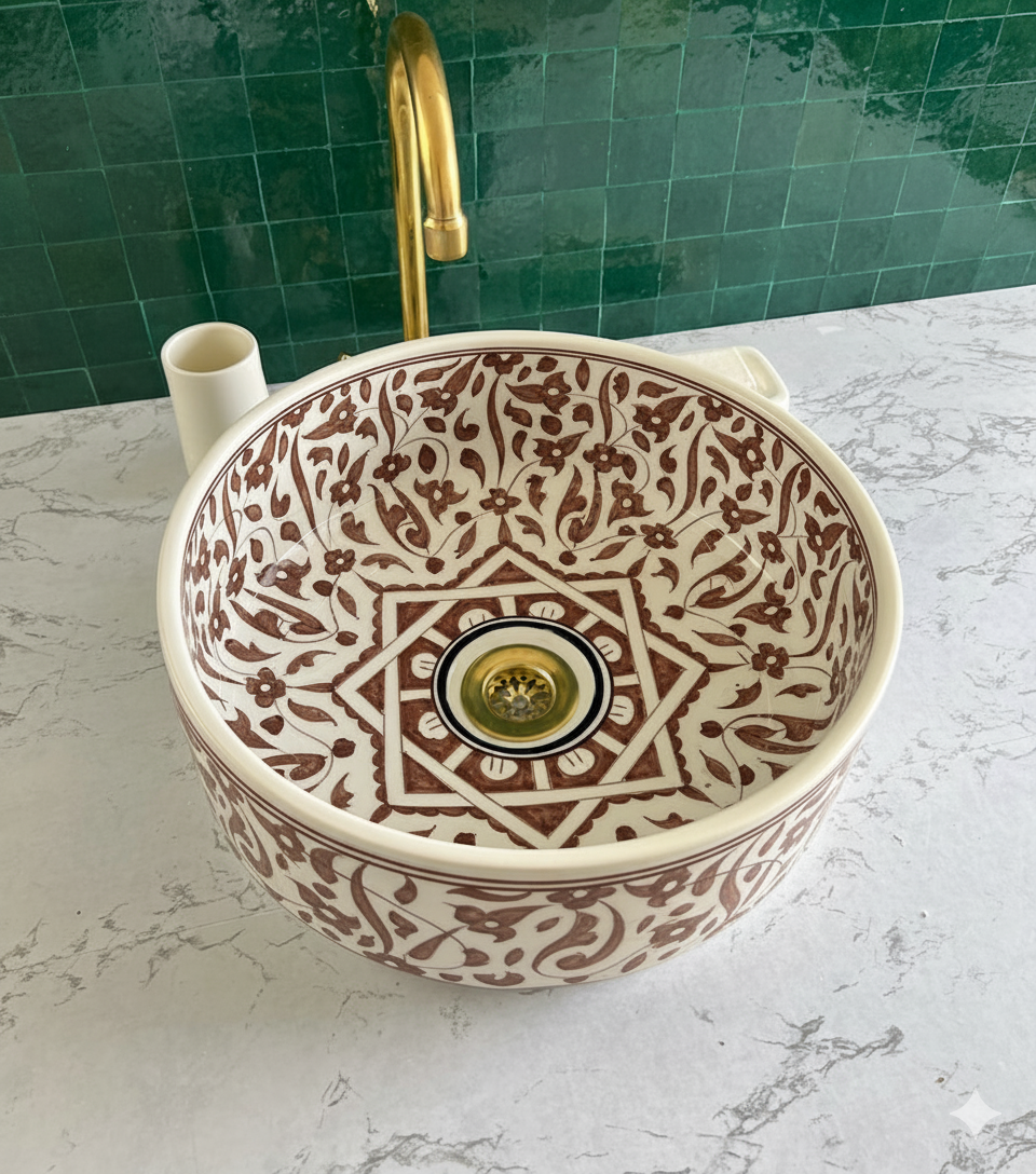 Vasque Marocaine en céramique de style oriental #1