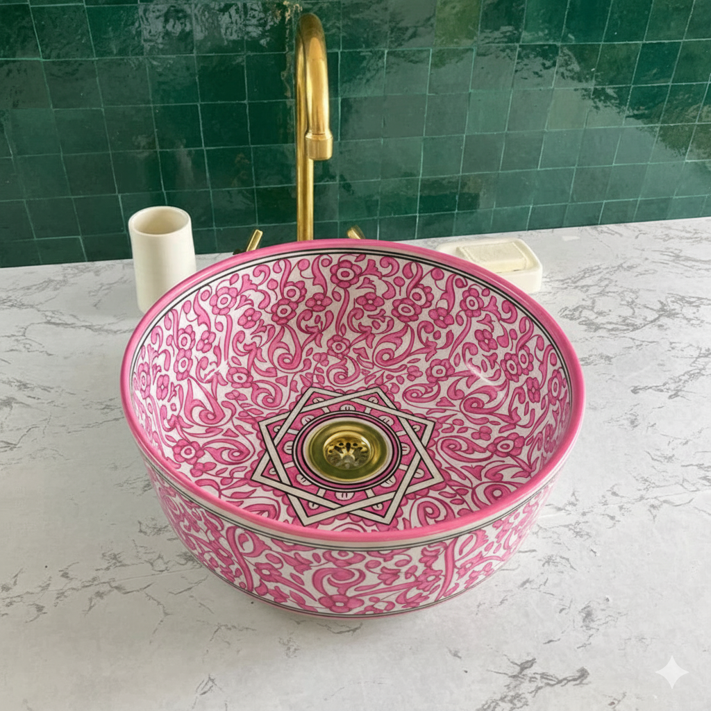 Vasque Marocaine en céramique de style oriental #2
