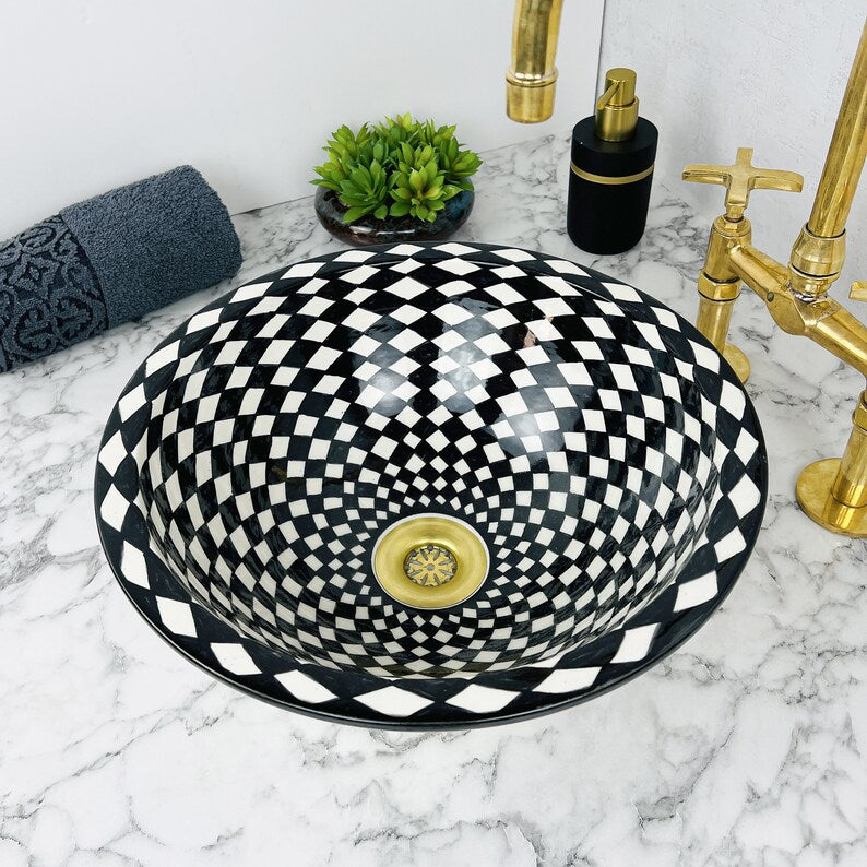 Vasque Marocaine en céramique de style oriental #78