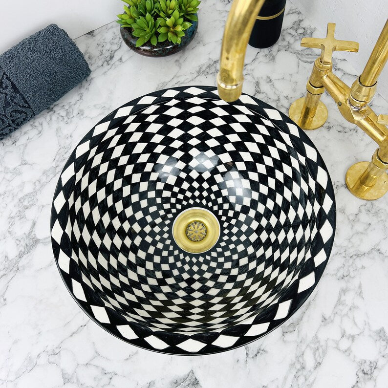 Vasque Marocaine en céramique de style oriental #78