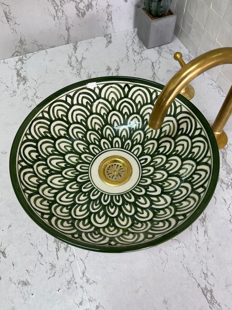 Vasque Marocaine en céramique de style oriental #15