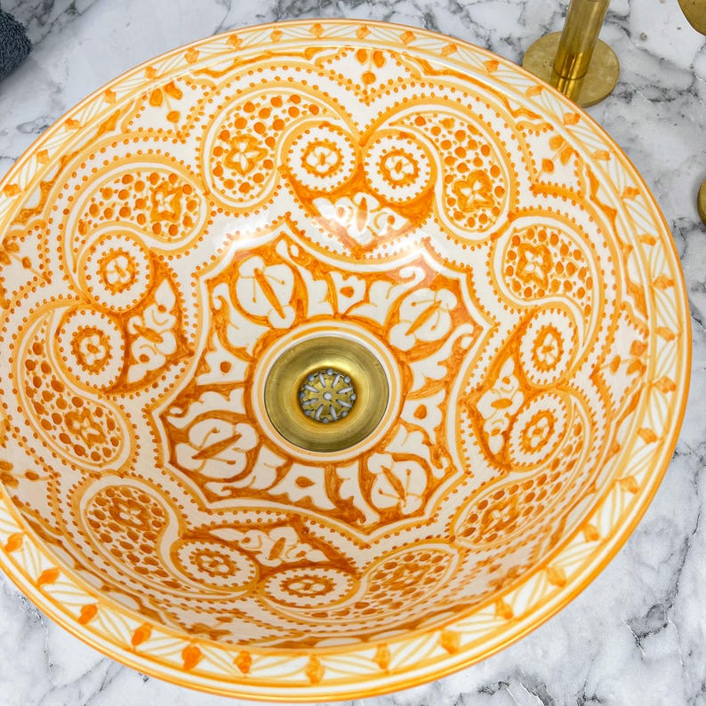 Vasque Marocaine en céramique de style oriental #115