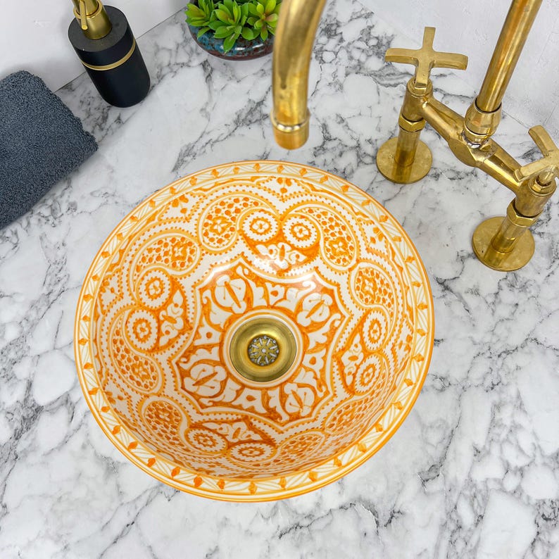 Vasque Marocaine en céramique de style oriental #115