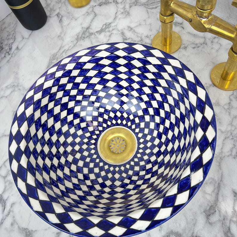 Vasque Marocaine en céramique de style oriental #116