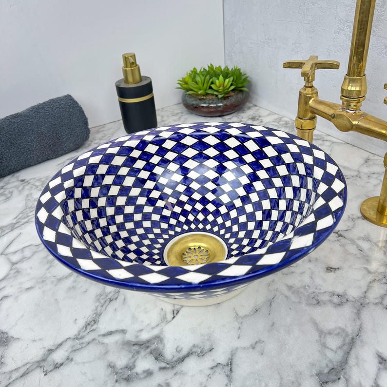 Vasque Marocaine en céramique de style oriental #116
