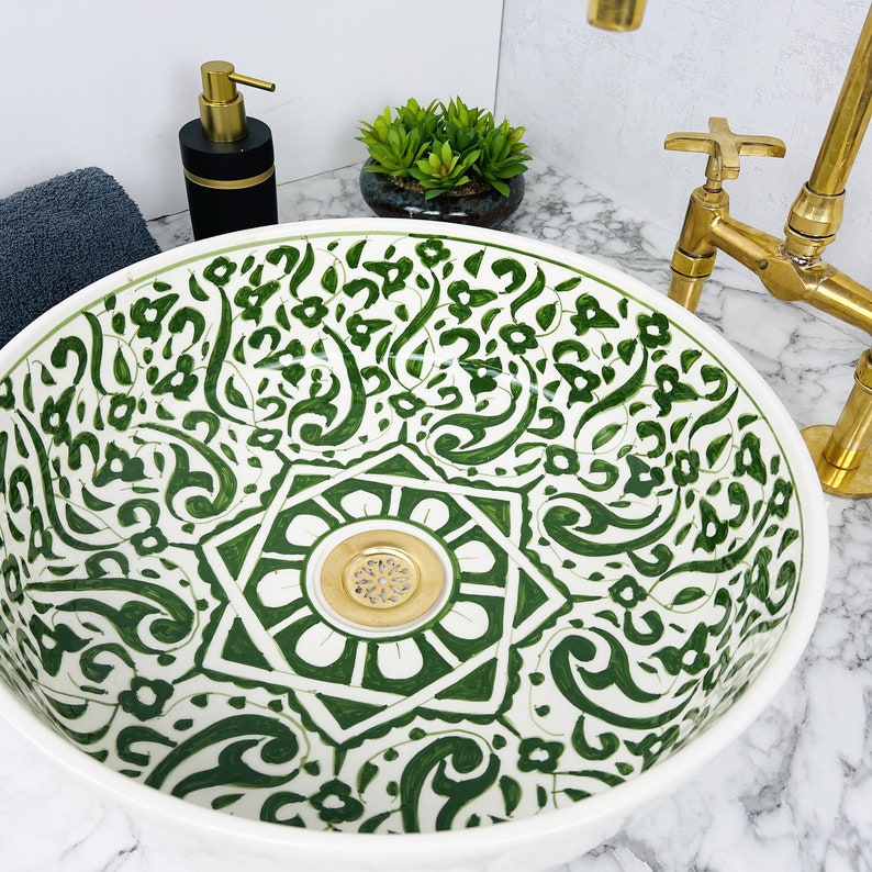 Vasque Marocaine en céramique de style oriental #117