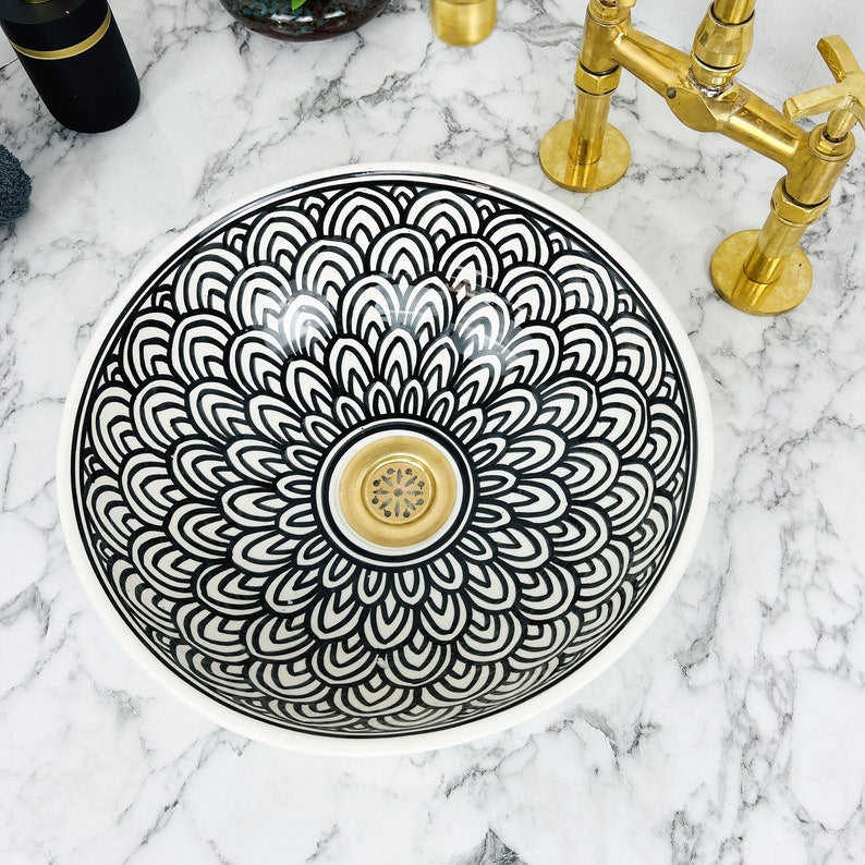 Vasque Marocaine en céramique de style oriental #118