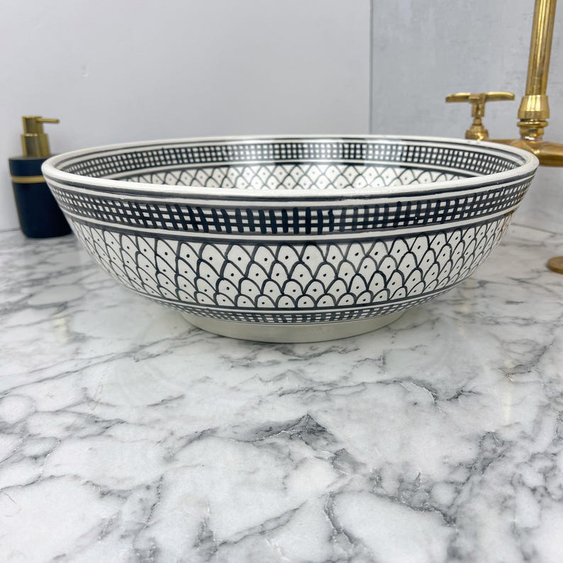 Marokkanisches Keramikwaschbecken im orientalischen Stil #172