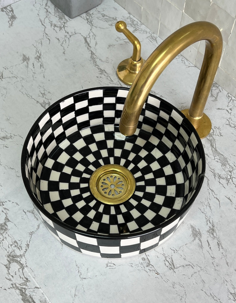 Vasque Marocaine en céramique de style oriental #13
