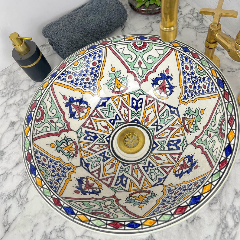 Vasque Marocaine en céramique de style oriental #67