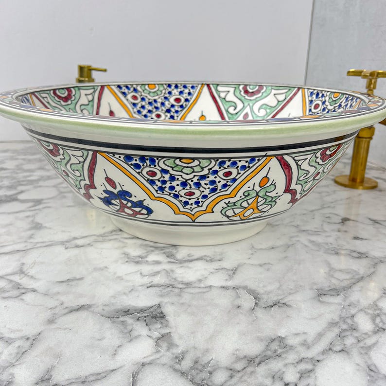 Vasque Marocaine en céramique de style oriental #67