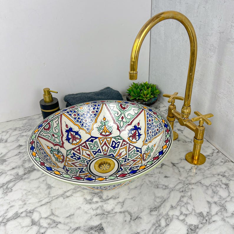 Vasque Marocaine en céramique de style oriental #67