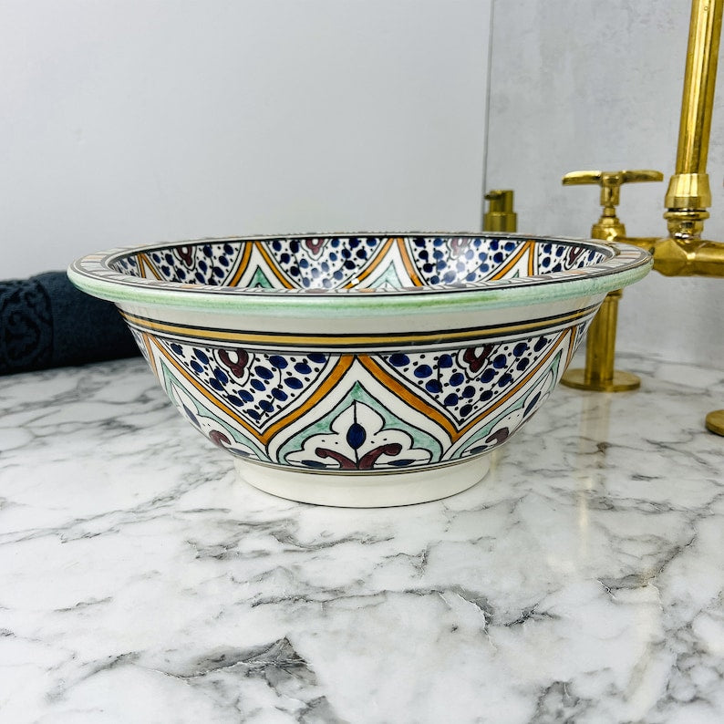 Vasque Marocaine en céramique de style oriental #73