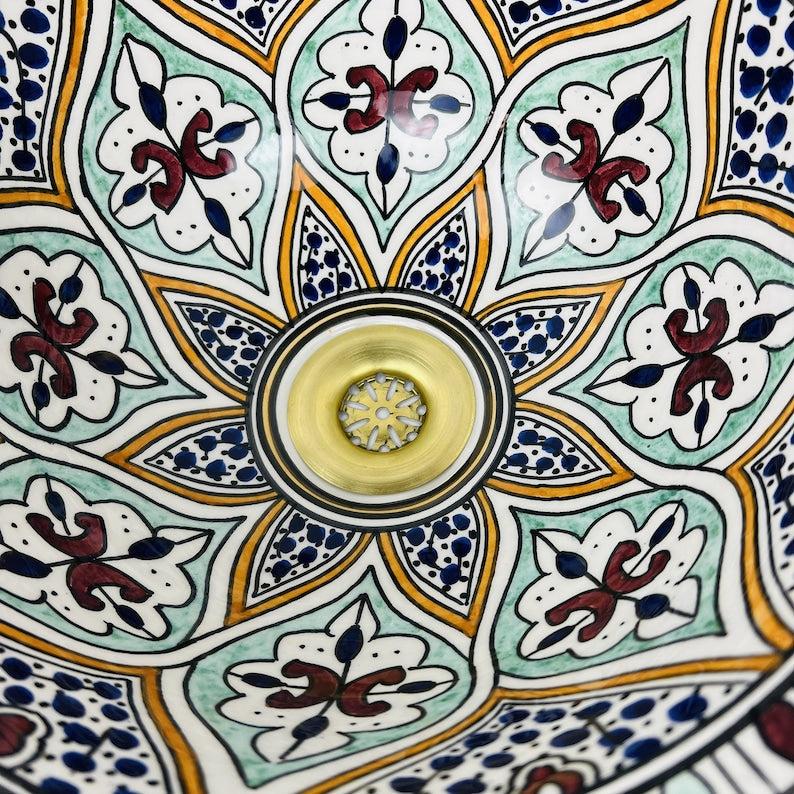 Vasque Marocaine en céramique de style oriental #73