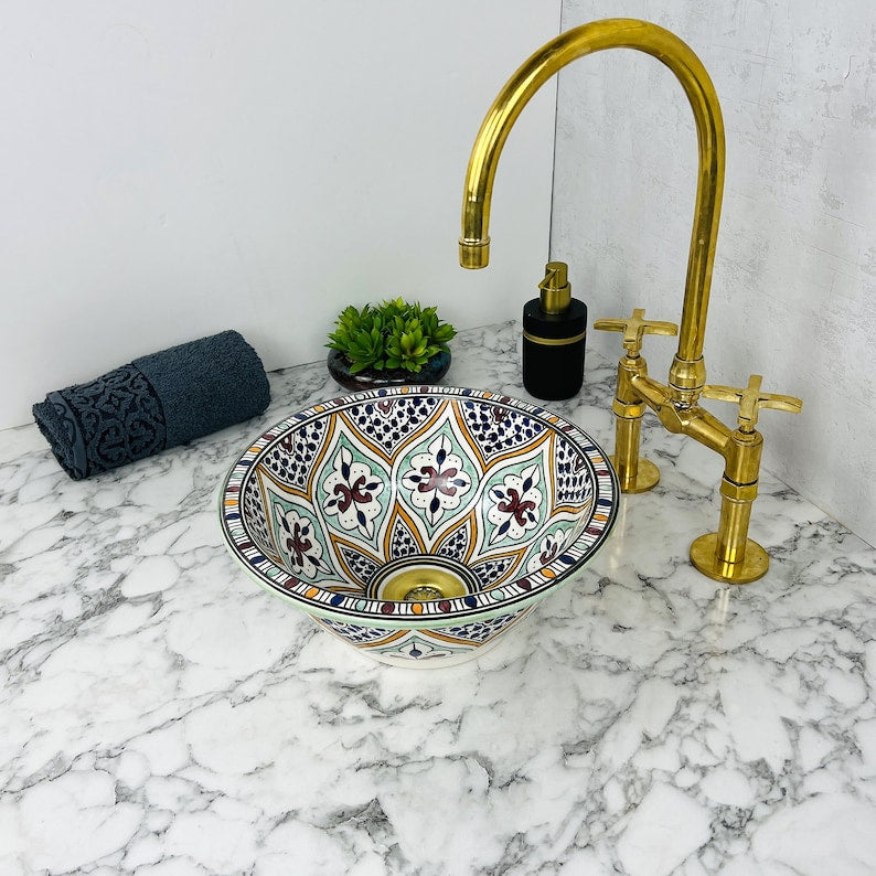 Vasque Marocaine en céramique de style oriental #73