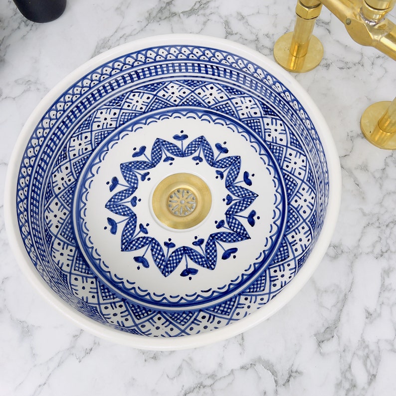 Vasque Marocaine en céramique de style oriental #140