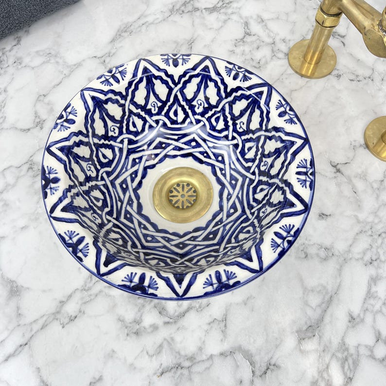 Vasque Marocaine en céramique de style oriental #102