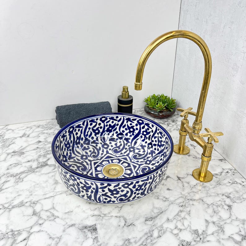 Vasque Marocaine en céramique de style oriental #108