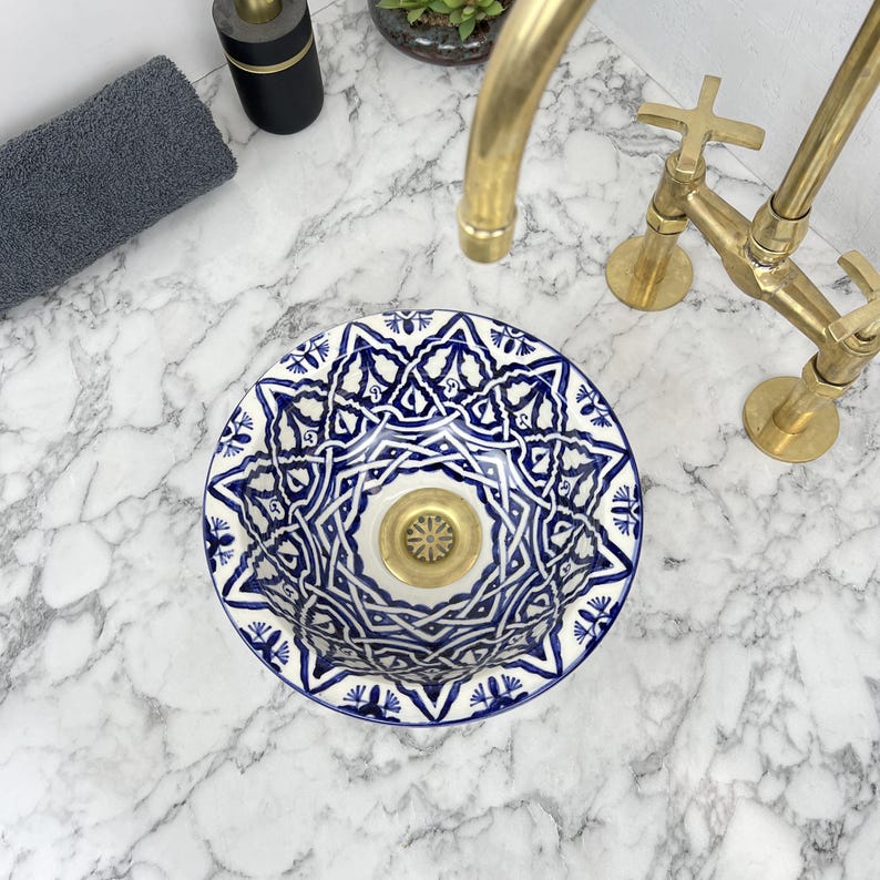 Vasque Marocaine en céramique de style oriental #102