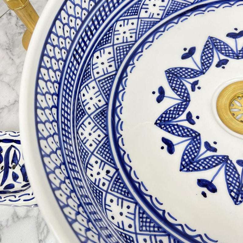Vasque Marocaine en céramique de style oriental #57