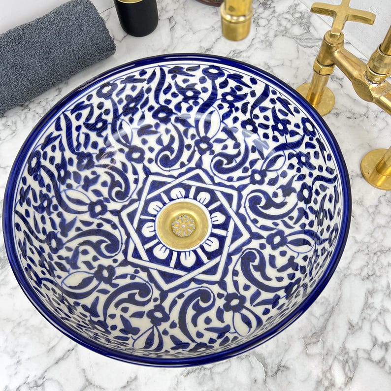 Vasque Marocaine en céramique de style oriental #108