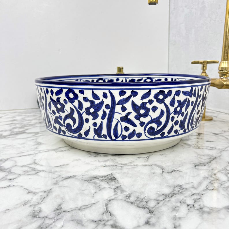 Vasque Marocaine en céramique de style oriental #108