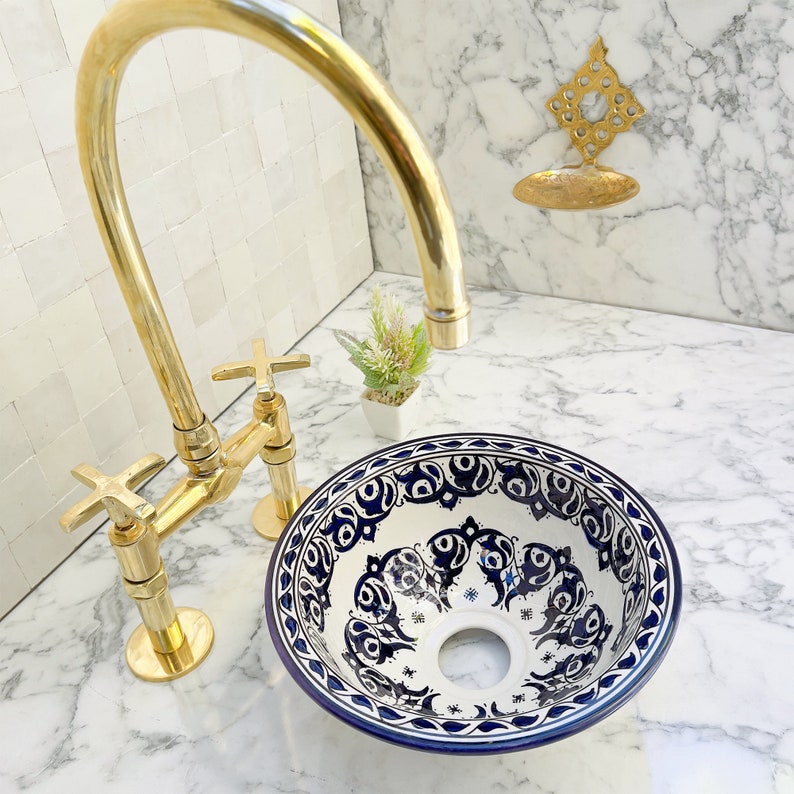 Vasque Marocaine en céramique de style oriental #131