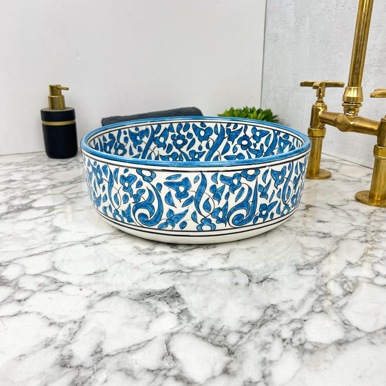 Vasque Marocaine en céramique de style oriental #112