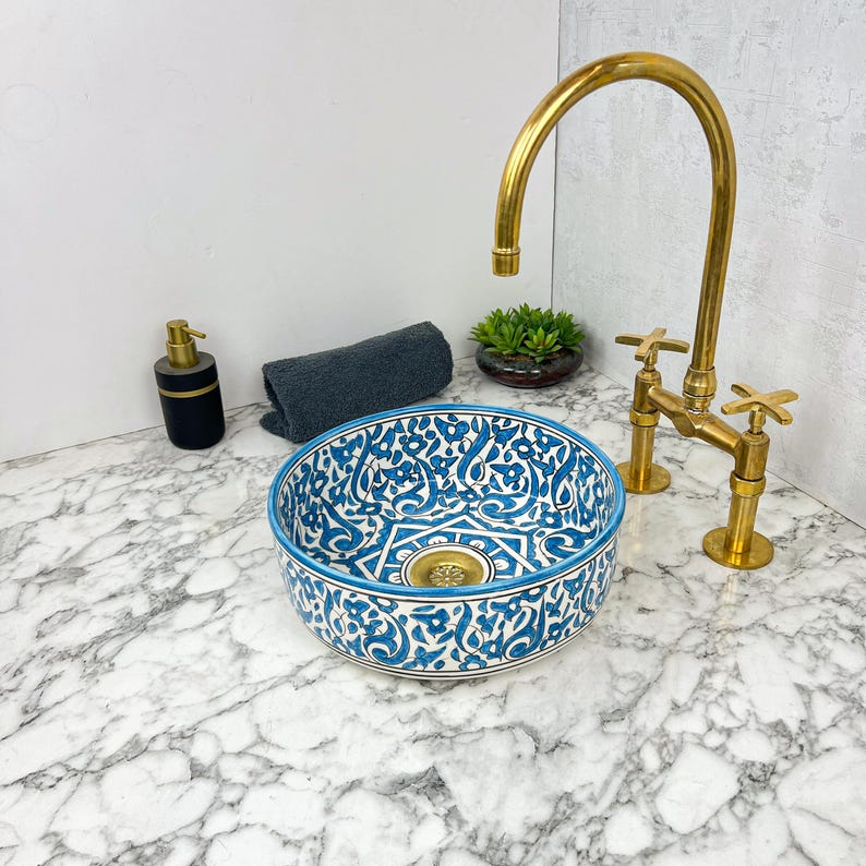 Vasque Marocaine en céramique de style oriental #112