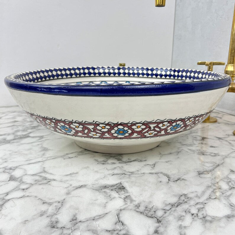Vasque Marocaine en céramique de style oriental #105