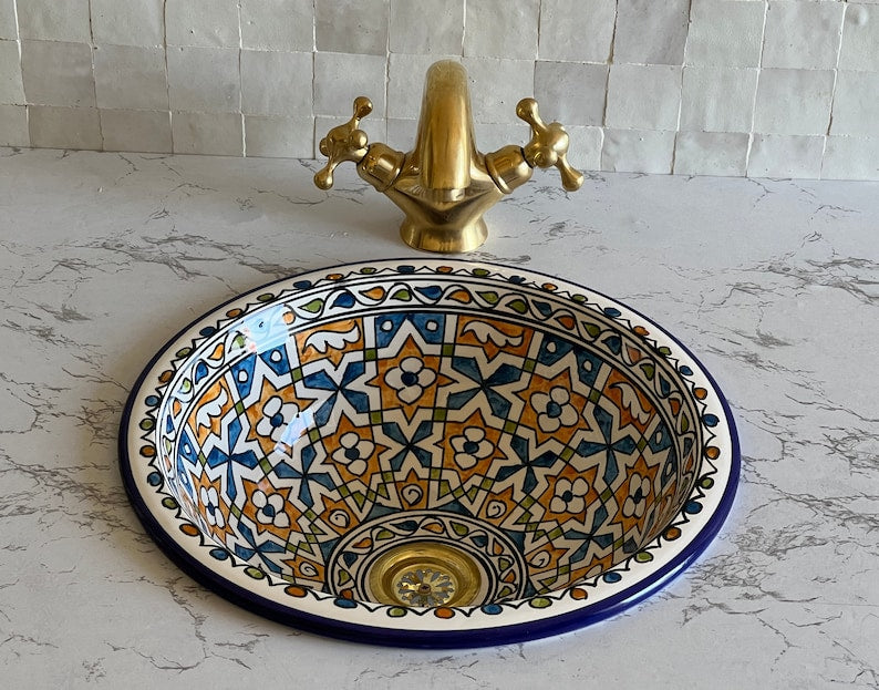 Vasque Marocaine en céramique de style oriental #29