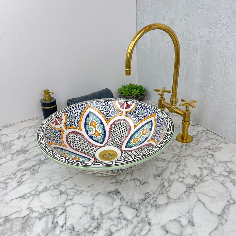 Vasque Marocaine en céramique de style oriental #68