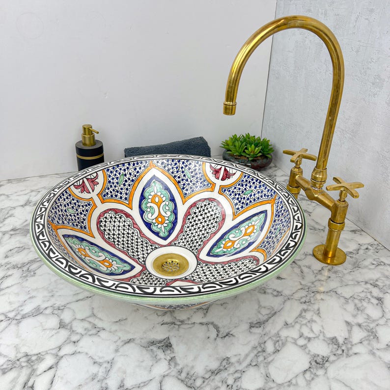 Vasque Marocaine en céramique de style oriental #68
