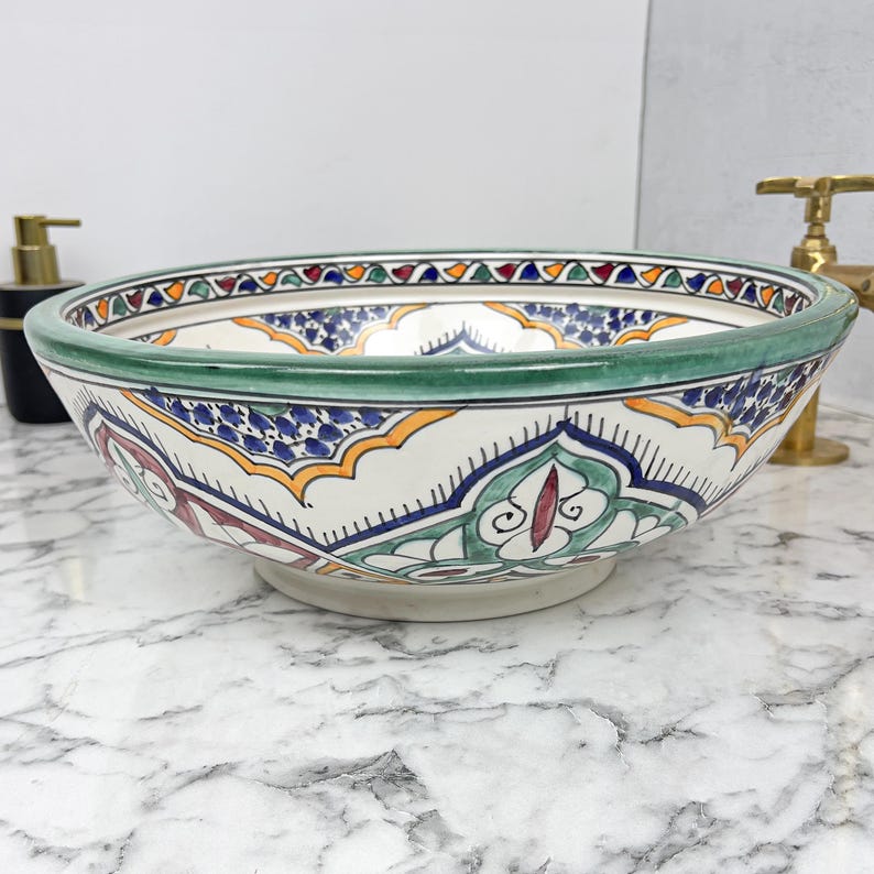 Vasque Marocaine en céramique de style oriental #101