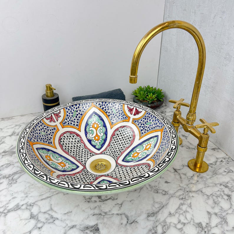 Vasque Marocaine en céramique de style oriental #68