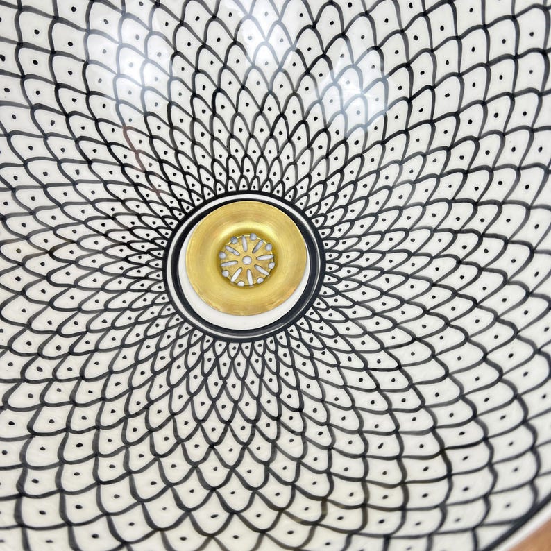 Vasque Marocaine avec contour en laiton #54