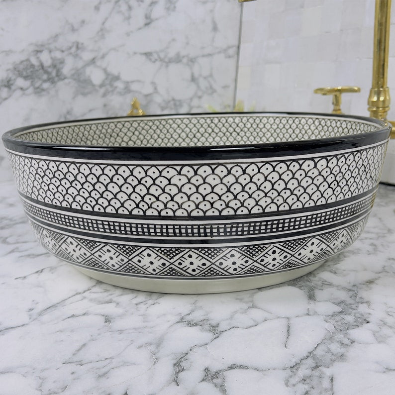 Vasque Marocaine en céramique de style oriental #75