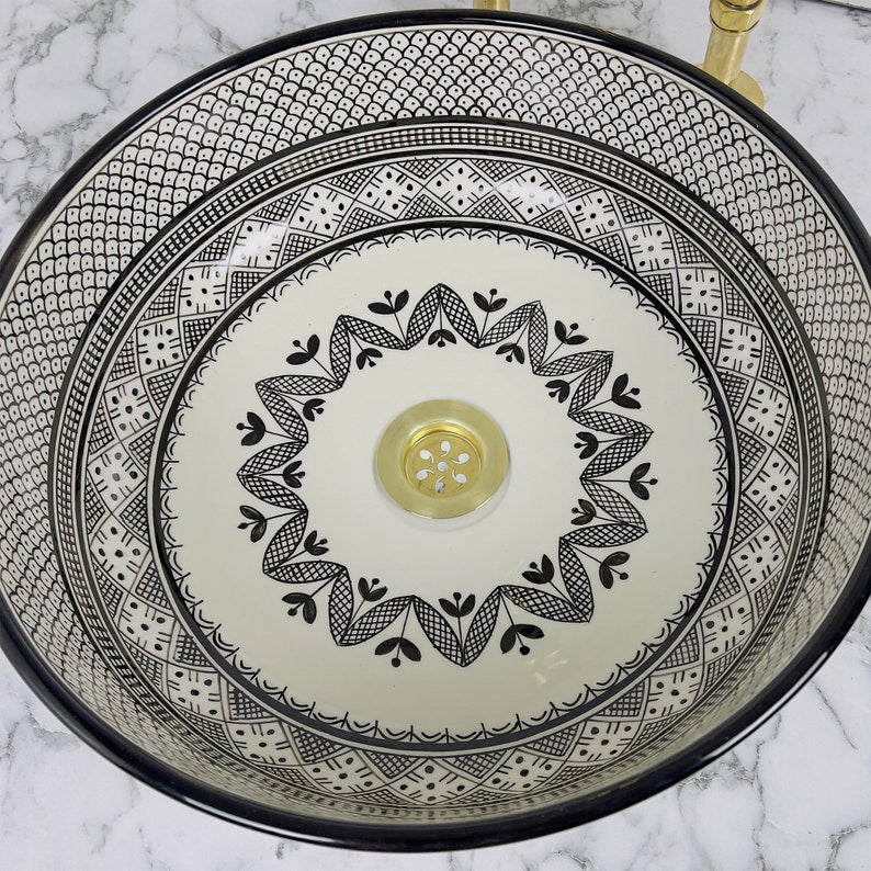 Vasque Marocaine en céramique de style oriental #75