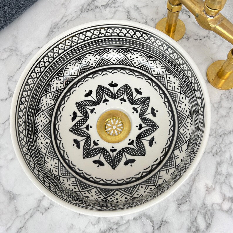Vasque Marocaine en céramique de style oriental #58