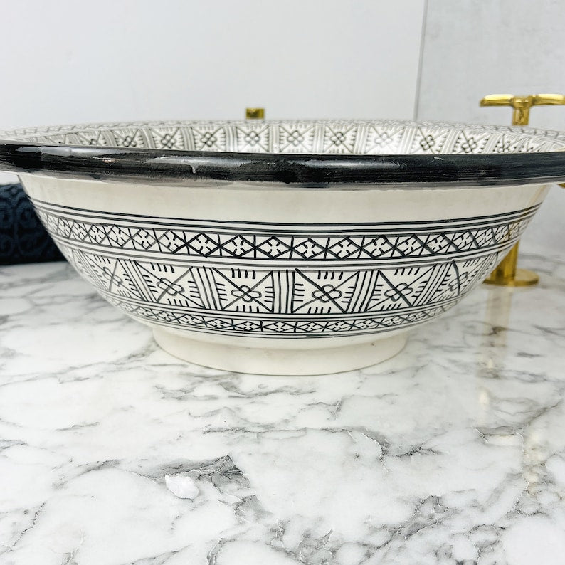 Vasque Marocaine en céramique de style oriental #63