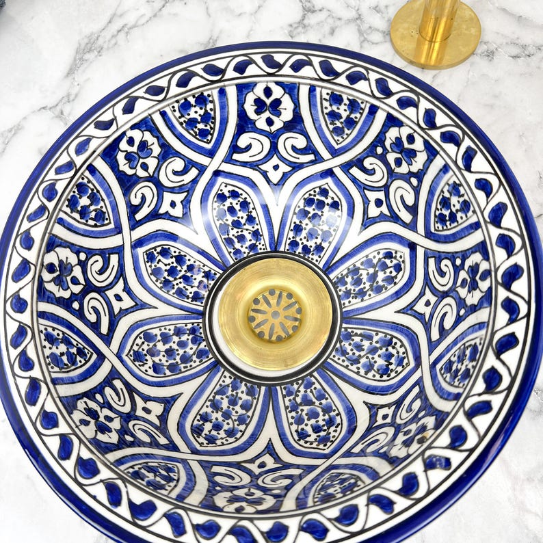 Vasque Marocaine en céramique de style oriental #103