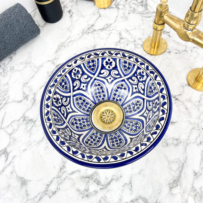 Vasque Marocaine en céramique de style oriental #103