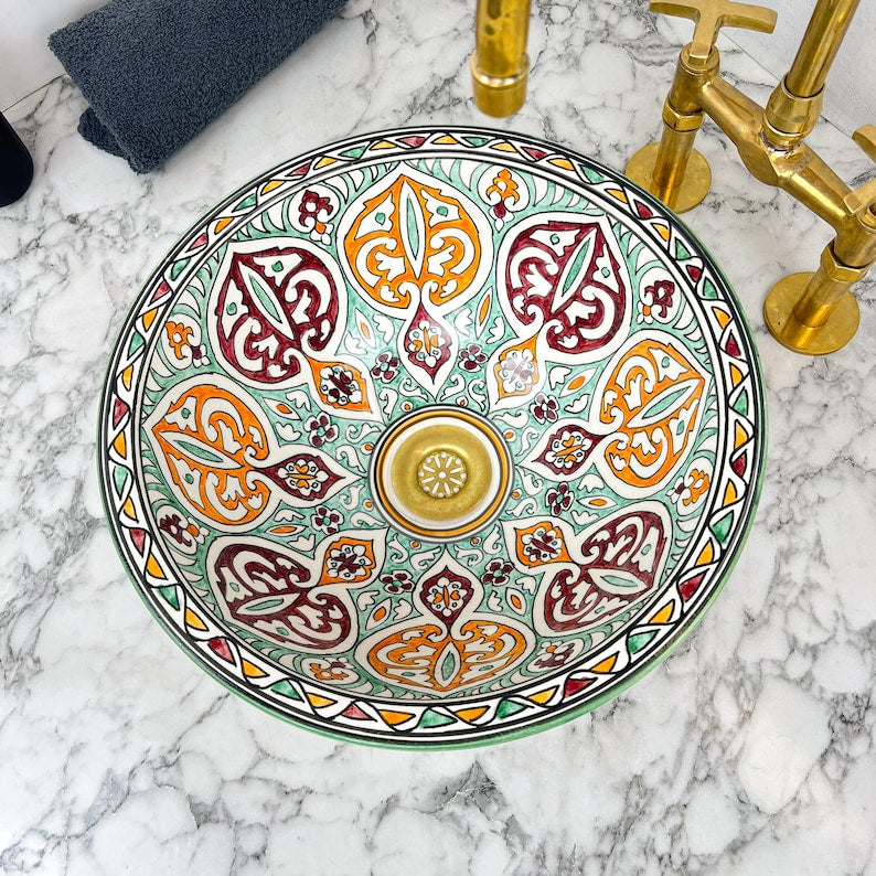 Vasque Marocaine en céramique de style oriental #135