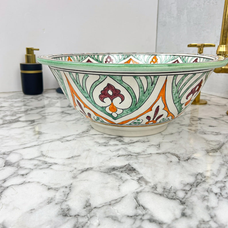 Vasque Marocaine en céramique de style oriental #135