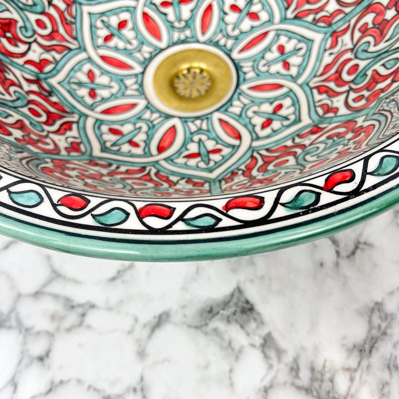 Vasque Marocaine en céramique de style oriental #66