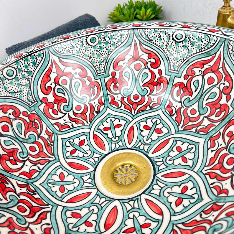Vasque Marocaine en céramique de style oriental #66