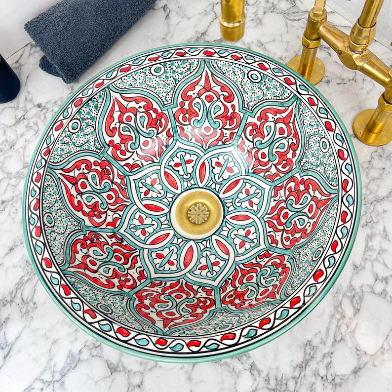 Vasque Marocaine en céramique de style oriental #66