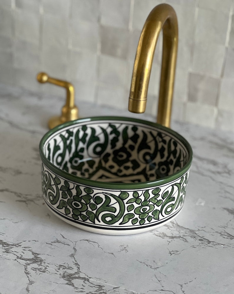 Vasque Marocaine en céramique de style oriental #7