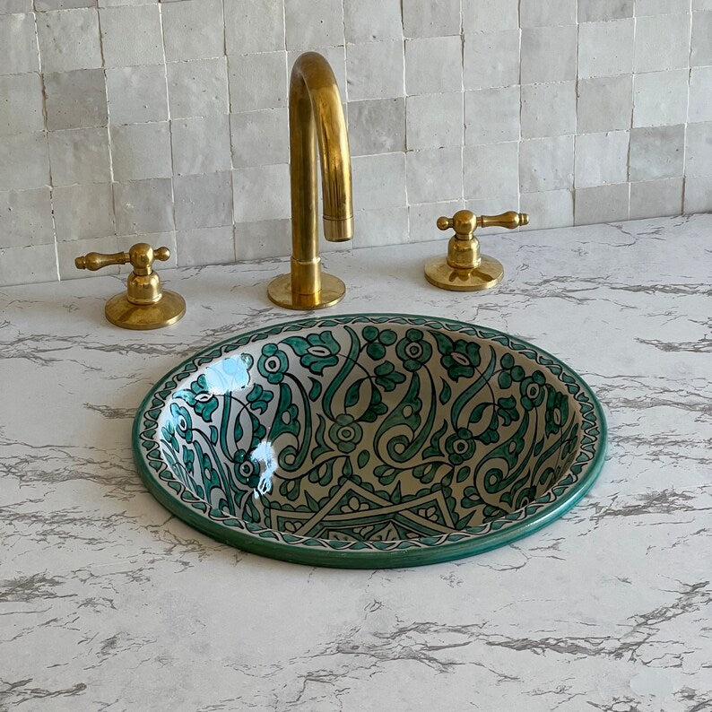 Vasque Marocaine en céramique de style oriental #30